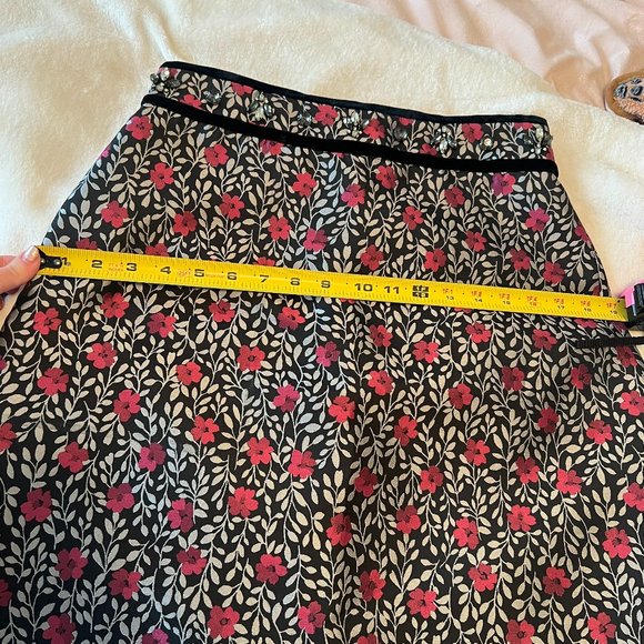 kate spade sample piece floral jacquard skirt size 4 nwt - Picture 9 of 12